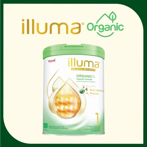 Illuma親和人體有機配方1號初生嬰兒配方奶粉 800克