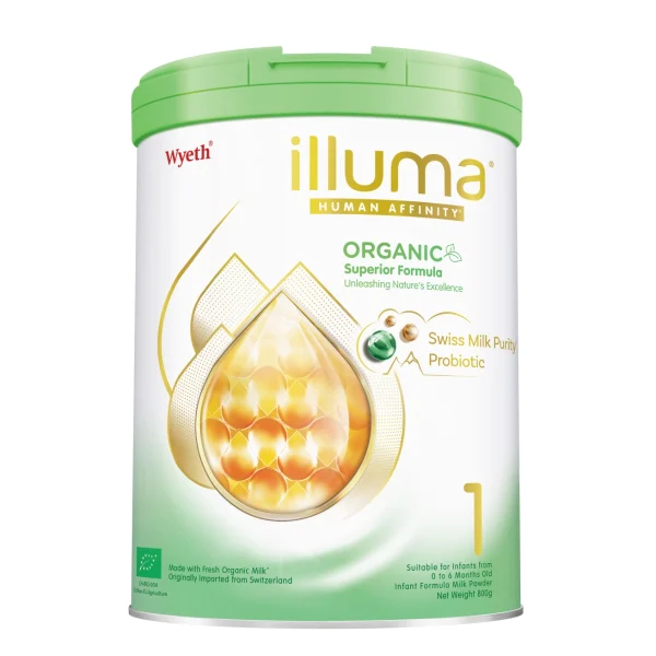 Illuma親和人體有機配方1號初生嬰兒配方奶粉 800克