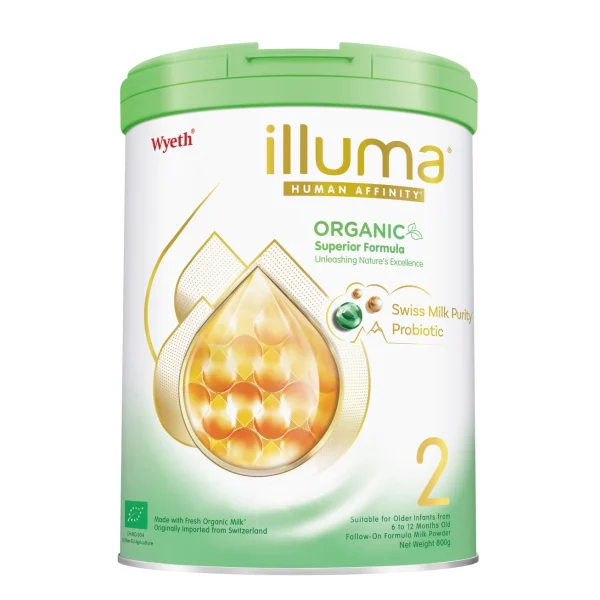 Illuma親和人體有機配方2號較大嬰兒配方奶粉 800克