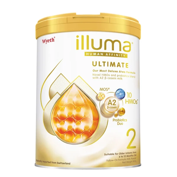 Illuma親和人體A2 β-酪蛋白配方2號較大嬰兒配方奶粉 800克