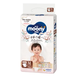 Natural Moony有機棉無添加紙尿片 中碼 46片