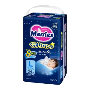 Merries超吸安睡褲大碼 34片