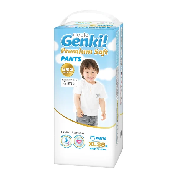 Nepia妮飄Genki!頂級柔軟嬰兒學習褲(XL) 38片