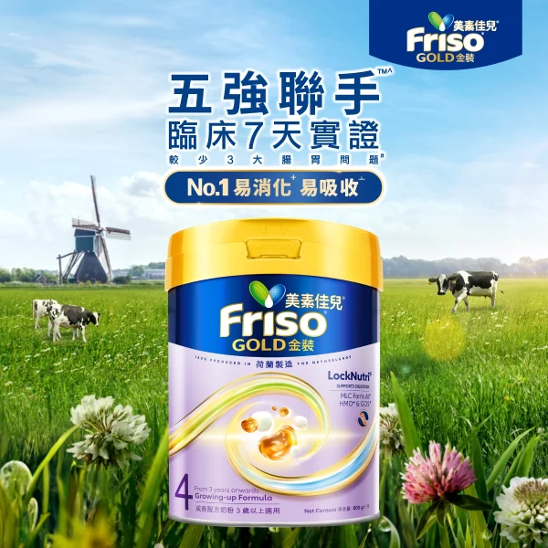 Friso荷蘭美素佳兒金裝4號 800克