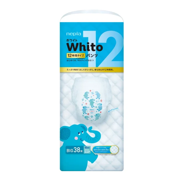 nepia妮飄Whito極致親膚吸收嬰兒學習褲(12H) XL 38片