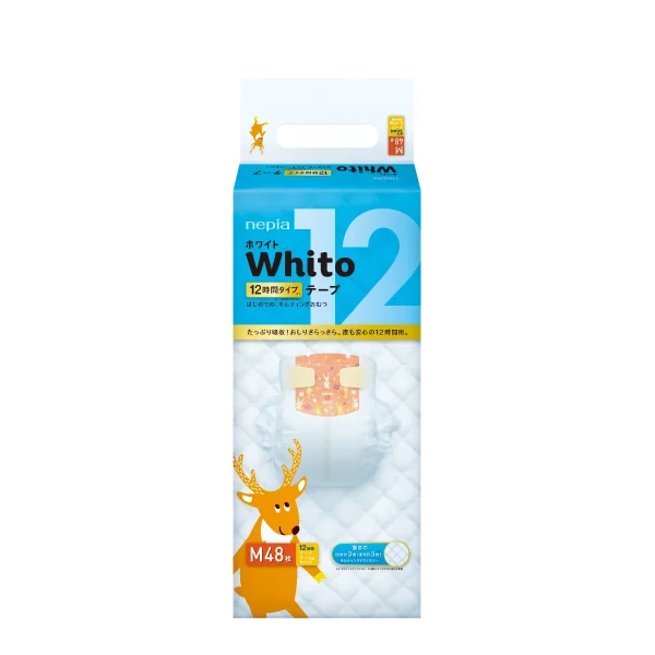 nepia妮飄Whito極致親膚吸收嬰兒紙尿片(12H) M 48片