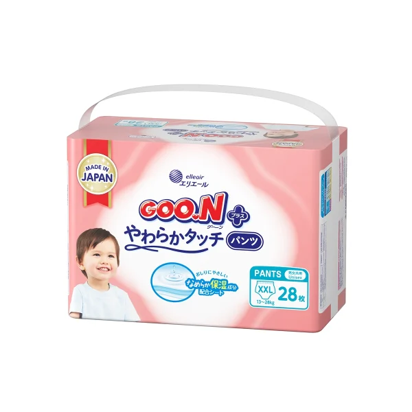 Goo.N大王柔觸肌嬰兒紙尿褲加加大碼 28片